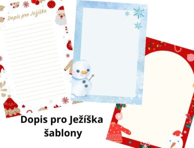 Dopis pro Ježíška – šablony